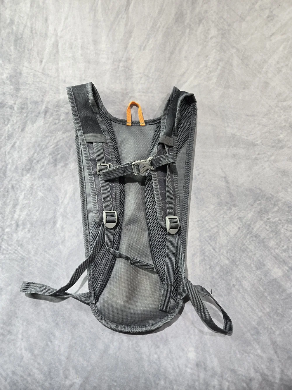 Outdoors Products Navy and Gray Hydration Backpack with Orange Trim